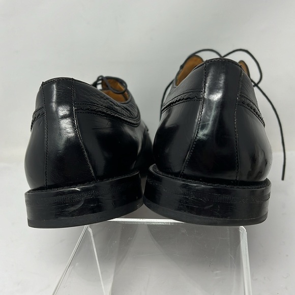 Mezlan Sz 10 Men’s Black Deerskin Leather Cap Toe Oxford Shoes main image 4